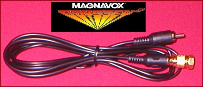 12Ft RCA Replacement Cable & GOLD RF Coax TV Adapter for Magnavox